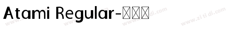 Atami Regular字体转换